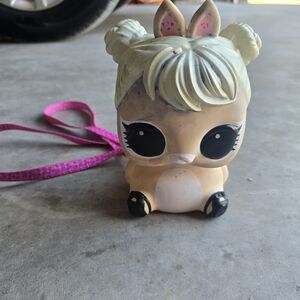 L.O.L. Surprise Biggie Pet Bunny Toy Piggy Bank 7” Backpack